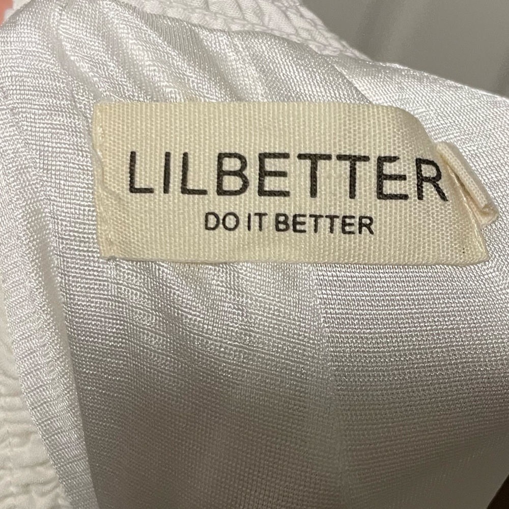 LILBETTER WHITE MAXI CROCHET DRESS SIZE Small women’s coquette vacation core - Picture 7 of 7
